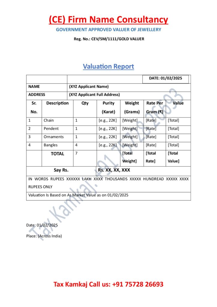 Gold Valuation Sample Draft - 2