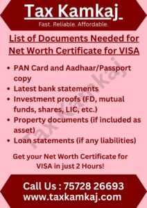Required Documents for Visa Certificate